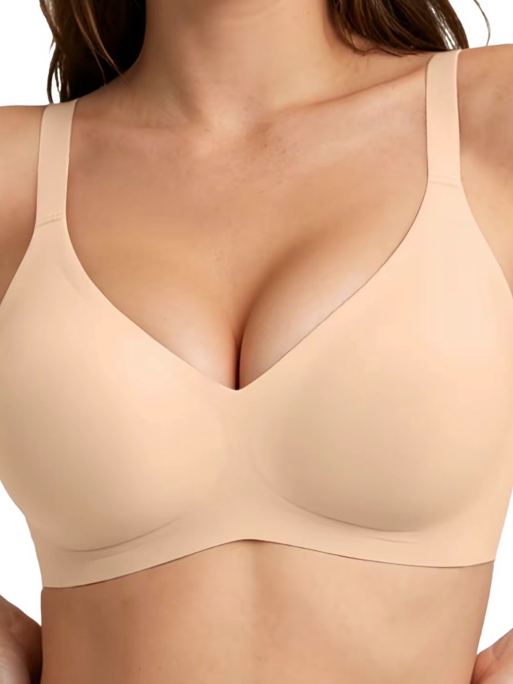 Seamless Wireless Bra in Nude Peach
